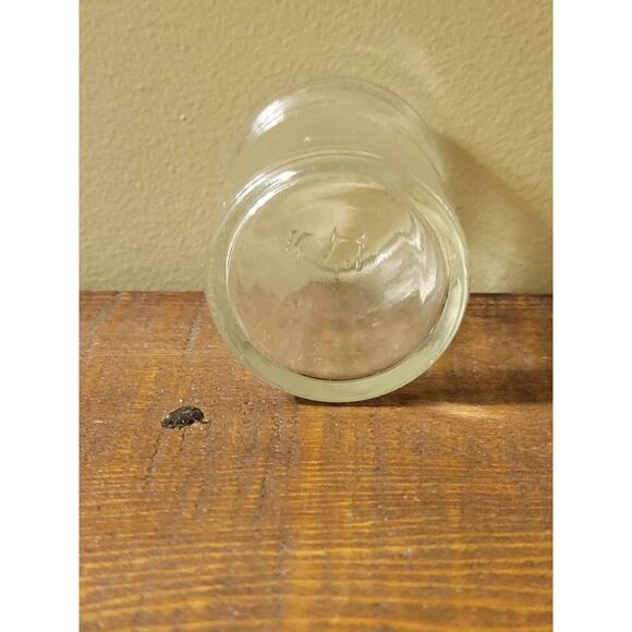 Cottagecore Individual Creamer, Clear Glass Jar, Mini Vase, Country Kitchen - Picture 3 of 3